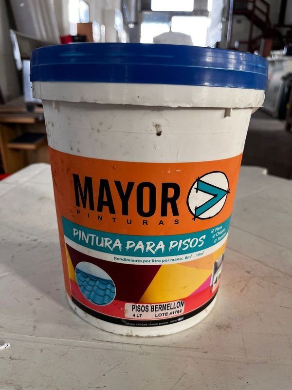 Pintura para Pisos Mayor Color Bermellón 4 Litros