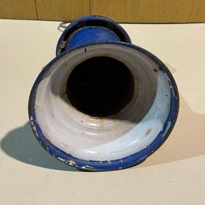 Galponera Esmaltada Azul y Negra Antigua - imagen 6