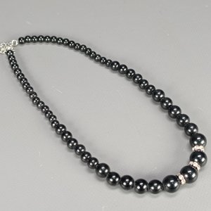 Dos Collares: Perlas Negras y Gargantilla Alpaca con Nácar y Esmalte - imagen 6