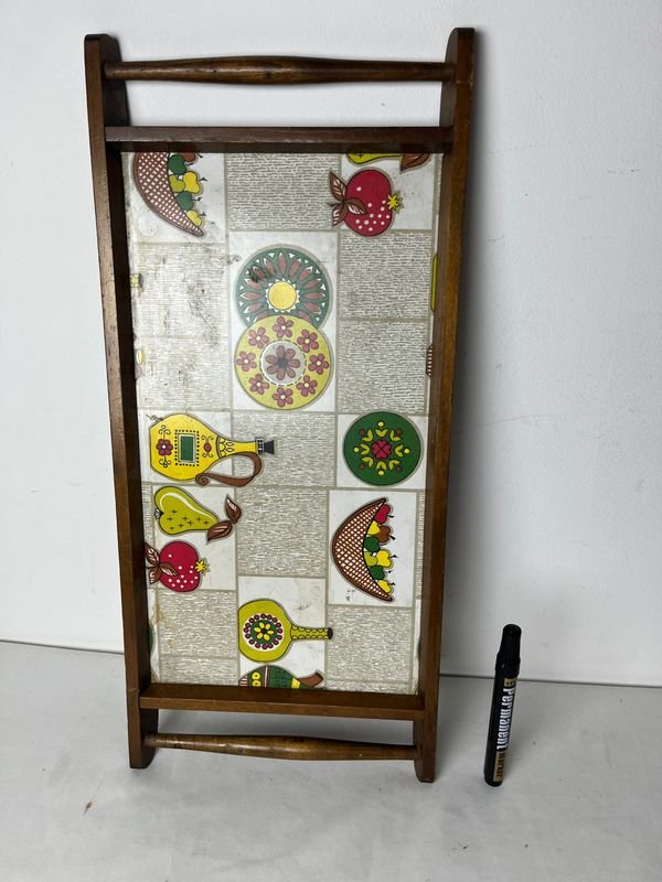 Bandeja Decorativa con Cerámica y Madera - imagen 5