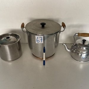 Olla Grande con Fondo de Cobre, Hervidor y Caldera de Aluminio - imagen 3