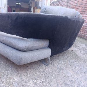 Sofá Modular B&B Italia Arne Estructura Tubular Aluminio Tapizado Tela - imagen 2