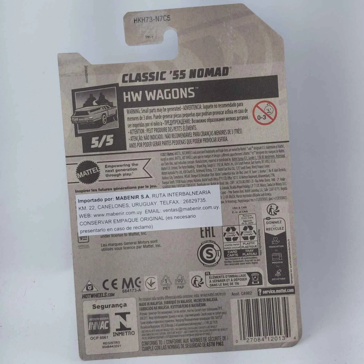 Hot Wheels Clásico 1955 Nomad - imagen 3