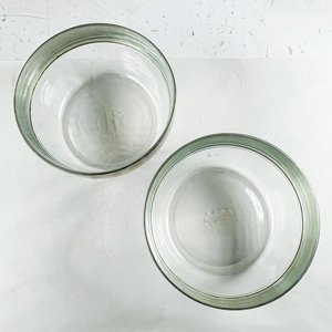 Juego de 2 Ensaladeras Hialinas con Borde Metálico - imagen 2