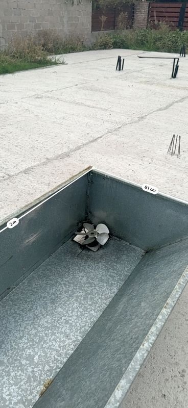 Gran campana extractora con forzador de chapa galvanizada - imagen 7
