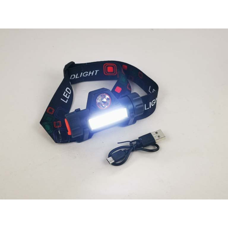 Vincha Minero LED Recargable con Rotación 90°