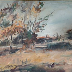 Óleo de Dante Cola: Paisaje Enmarcado - imagen 3