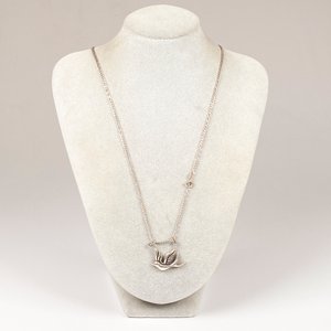 Cadena de Plata con Colgante de Ave Estilizado - imagen 2