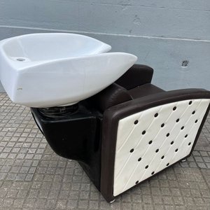 Sillón Lavatorio para Peluquería con Pileta de Loza Blanca - imagen 8