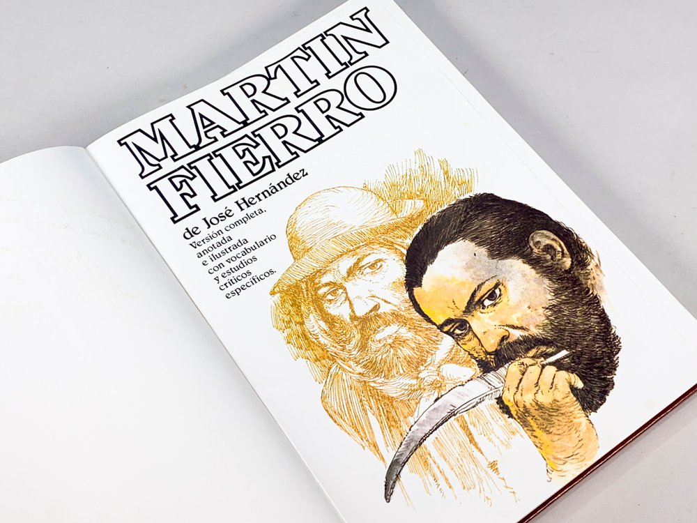 Libro sobre Martín Fierro de José Hernández - imagen 4