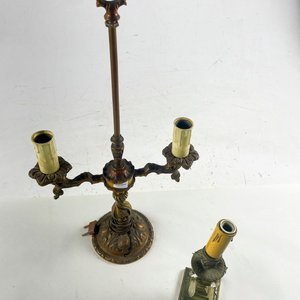 Par de Lámparas de Mesa Bronce Estilo Clásico - imagen 2