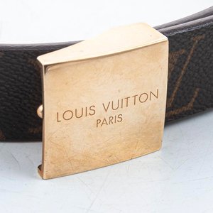 Cinturón Louis Vuitton de Cuero Marrón con Hebilla Dorada - imagen 2