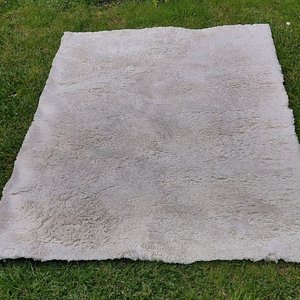 Alfombra Beige Suave Mullida Fibra Sintética 160x230 cm - imagen 5