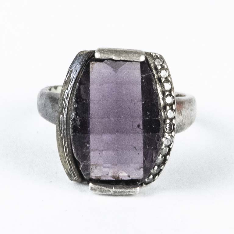 Lote anterior: Anillo de plata con fantasia, floja y con avería - Peso: 8gr - Medidas: 19.5mm