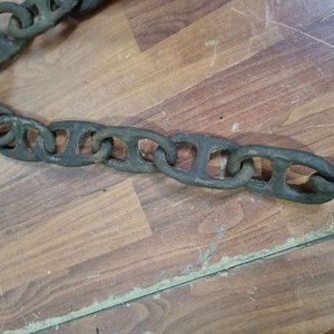 Cadena de Amarre Náutica Antigua con Eslabones Reforzados de Hierro Fundido - imagen 2