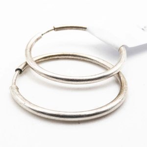 Par de Aros Argolla de Plata 925 - imagen 2