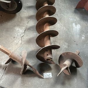 Gran mecha pocera de hierro con 2 punteros enganche para tractor - imagen 9