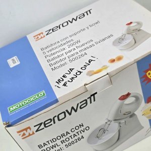 Batidora Zerowatt con Bowl Rotativo Modelo 500264 Nueva - imagen 2