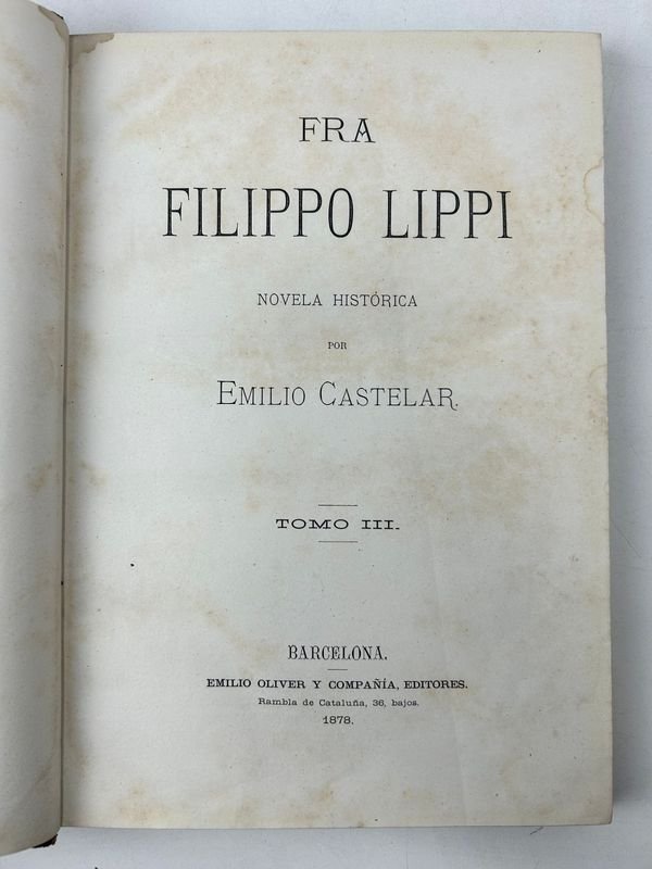 Libros de Fra Filippo Lippi de Emilio Castelar - imagen 10