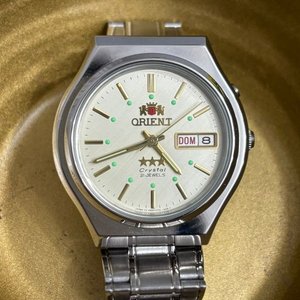 Reloj Orient Automático Acero Inoxidable Esfera Dorada 3 Estrellas - imagen 1