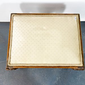 Banqueta Estilo Reina Ana Tapizado Beige - imagen 2