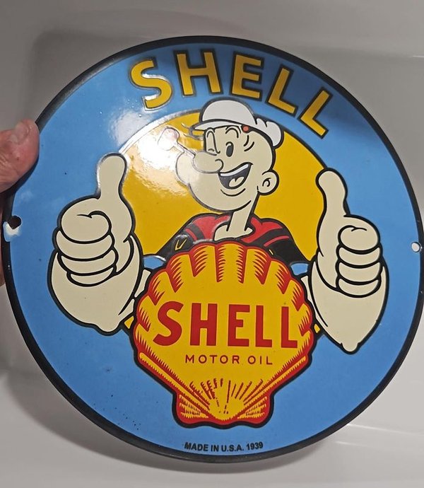 Signo de Shell Motor Oil Vintage - imagen 2