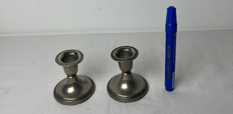 Veladores de plata en excelente condición - imagen 5