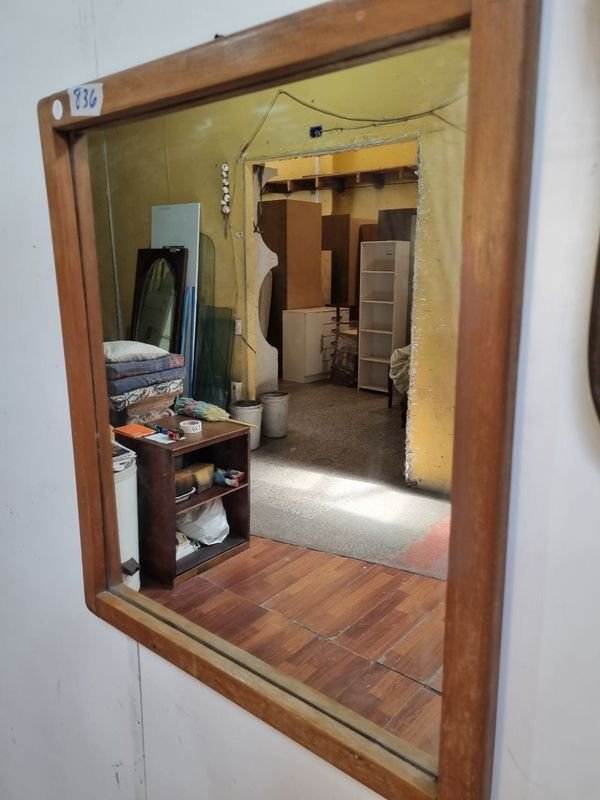Espejo antiguo con marco de madera - imagen 6