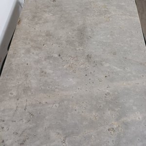 Mesa de Jardín Antigua Hierro y Mármol Restaurada - imagen 7