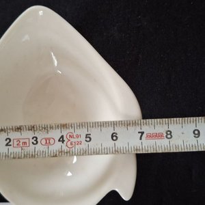 Juego 12 Piezas Cerámica Blanca Forma de Pez: 6 Fuentes y 6 Salseras - imagen 8