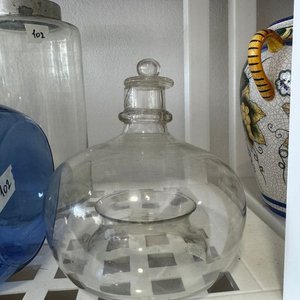 Atrapamoscas de Vidrio Transparente con Tapa Reparada - imagen 1