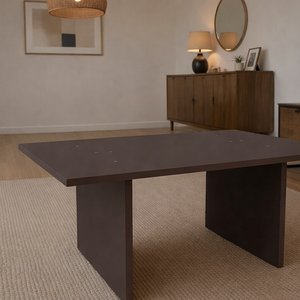 Mesa Ratona Moderna Rectangular de Madera para Living Comedor - imagen 2