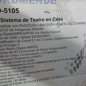 Sistema de Sonido Home Theater DVD Nordmende NRD-5105 - imagen 3
