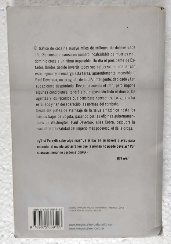 Libro: COBRA de Frederick Forsyth, Editorial Debolsillo, Argentina, 2013 - imagen 3