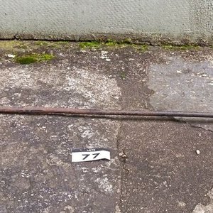 Marca de Ganado Antigua de Hierro con Mango de Madera - imagen 2