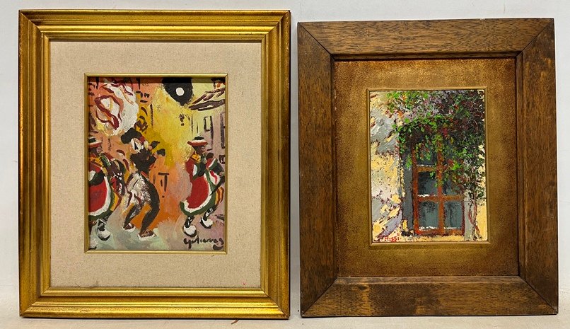Lote siguiente: Eduardo Vernazza "Retratos" Dos oleos sobre fibra, 49 x 39 cm.