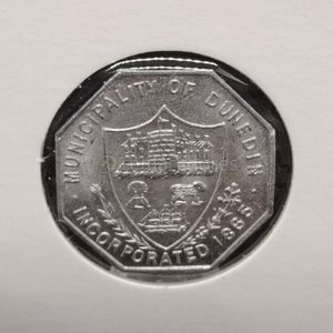 Token de Tranvía de la Municipalidad de Dunedin, Nueva Zelanda, 1865 - imagen 3