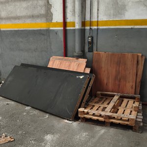 Lote de Tableros y Paneles de Madera con Pallet - imagen 1
