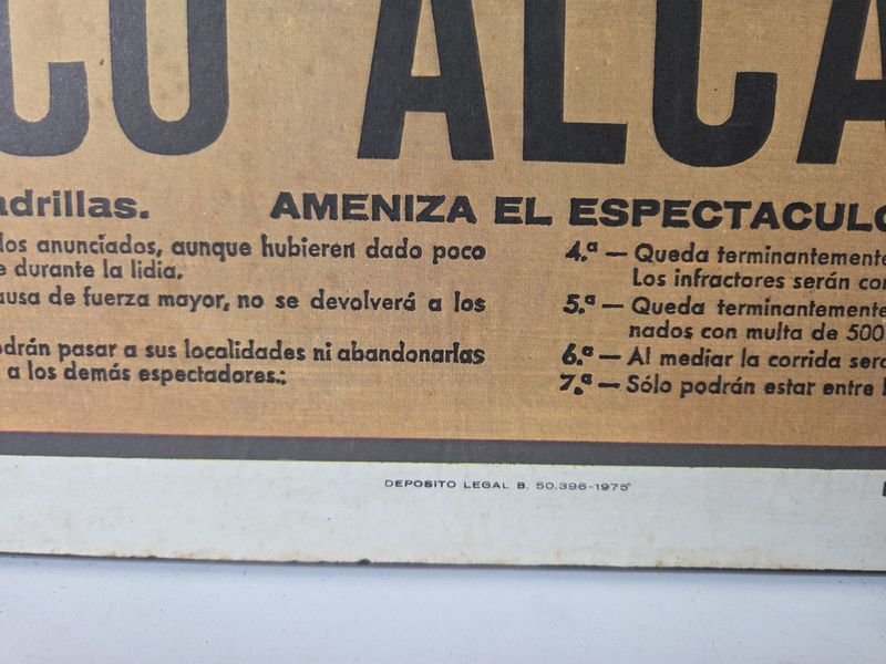 Póster de toros español con propaganda - imagen 5
