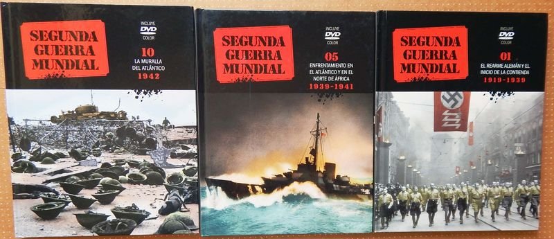 Colección "Segunda Guerra Mundial" - 3 Tomos (1, 5, 10) con DVD