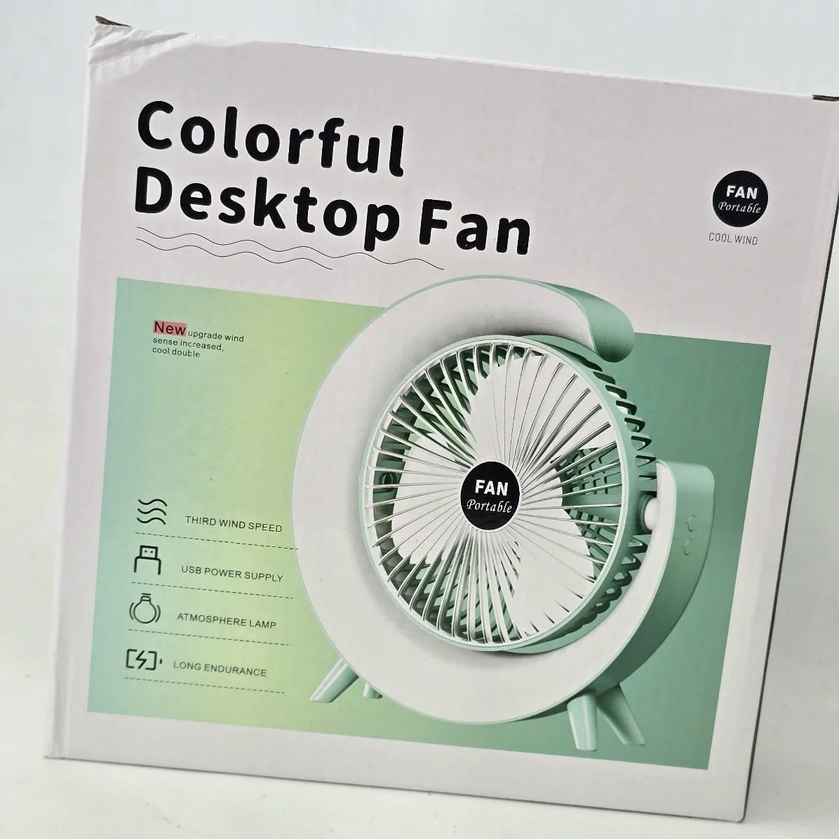 Ventilador portátil con iluminación y funciones adicionales - imagen 5