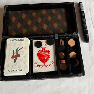 Juego de Damas Plegable con Cartas Españolas y Francesas - imagen 4