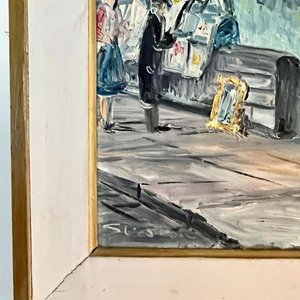 Cuadro al óleo firmado: Catedral de Notre Dame en París - imagen 5