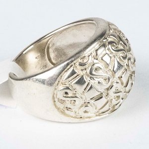 Anillo de Plata 925 con Diseño Calado - imagen 2