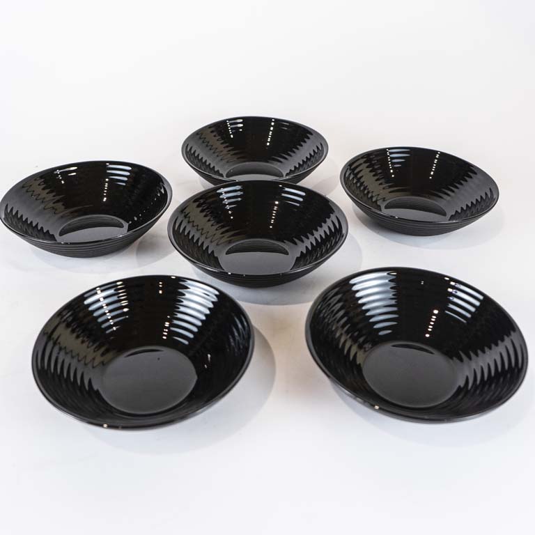 Lote siguiente: 6 Bowls de vidrio color ARC Francés - Medidas: 16cm 