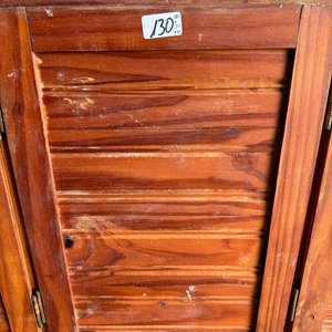 Mueble Aéreo de Cocina en Pino con Estantes y Puertas - imagen 1