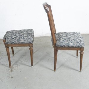 Silla Estilo Luis XVI con Banqueta Tapizada - imagen 3