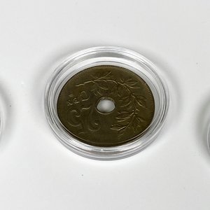 Diez Monedas Antiguas y Botón Gauchesco de Bronce - imagen 8