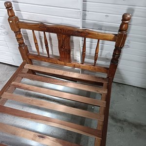 Cama de 1 Plaza Estilo Provenzal en Madera - imagen 3