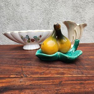 Centro de Mesa, Florero y Aceitera/Vinagrera de Cerámica LyPu - imagen 1